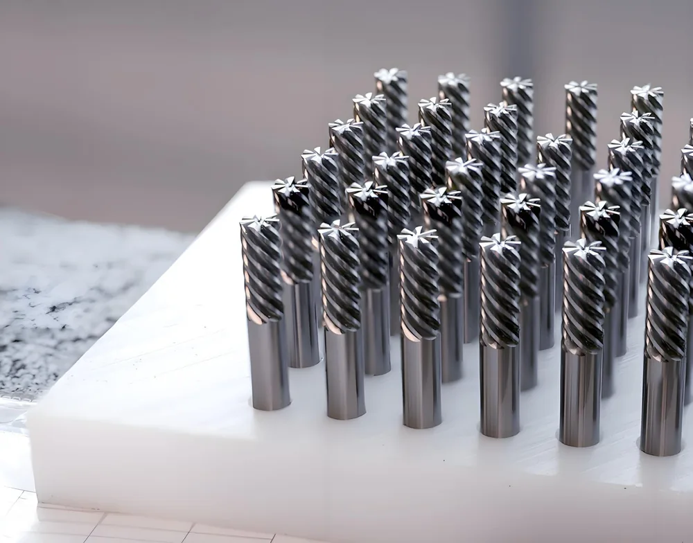 PVD coated components with metallic finishes