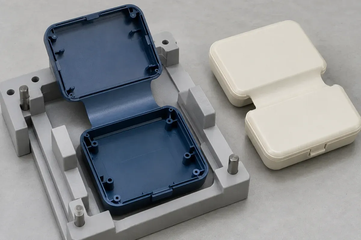 Printed and molded cover concepts placed in a common fit-check frame
