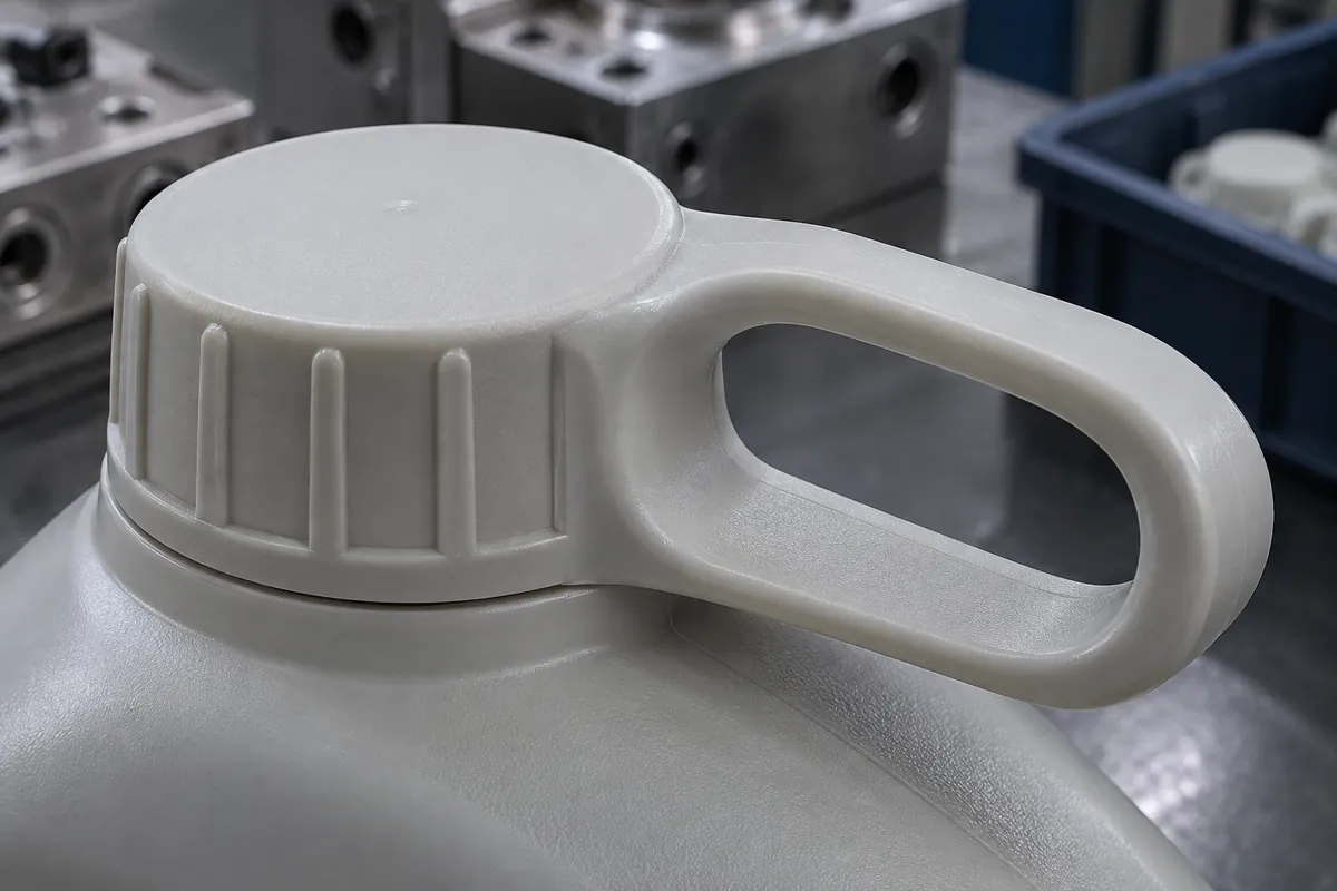 Radiused transition between a cap wall and its broad pull tab