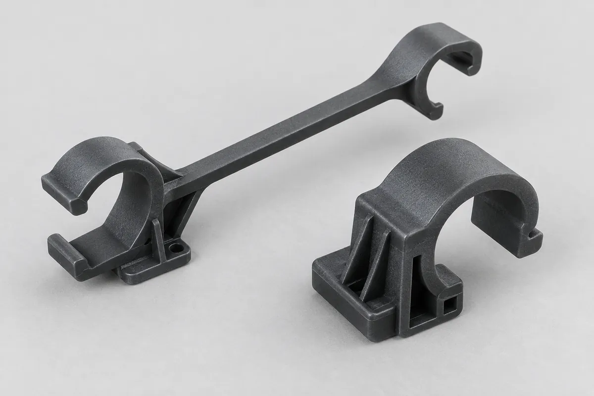 Illustrative clip concepts with different flexible lengths and section proportions