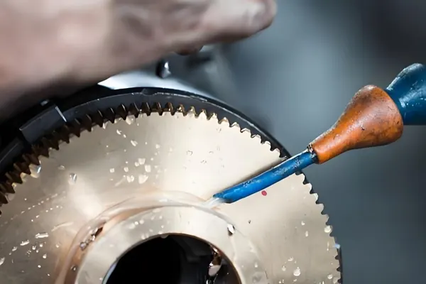 High-polish metal surface
