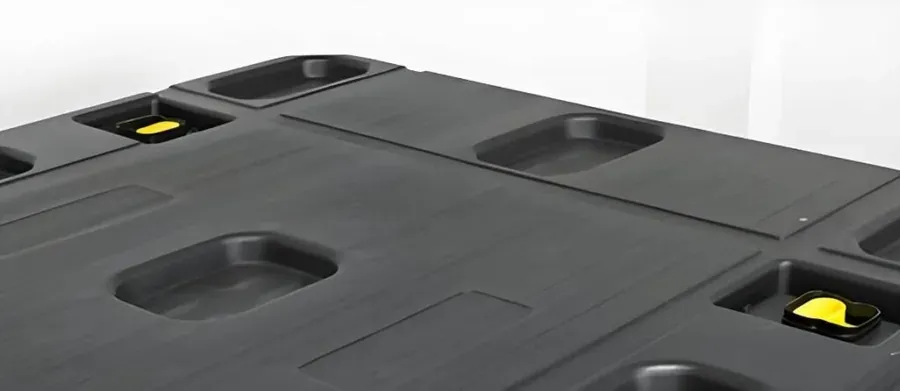 HDPE molded storage part