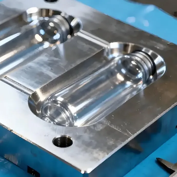 PET injection molding cavity