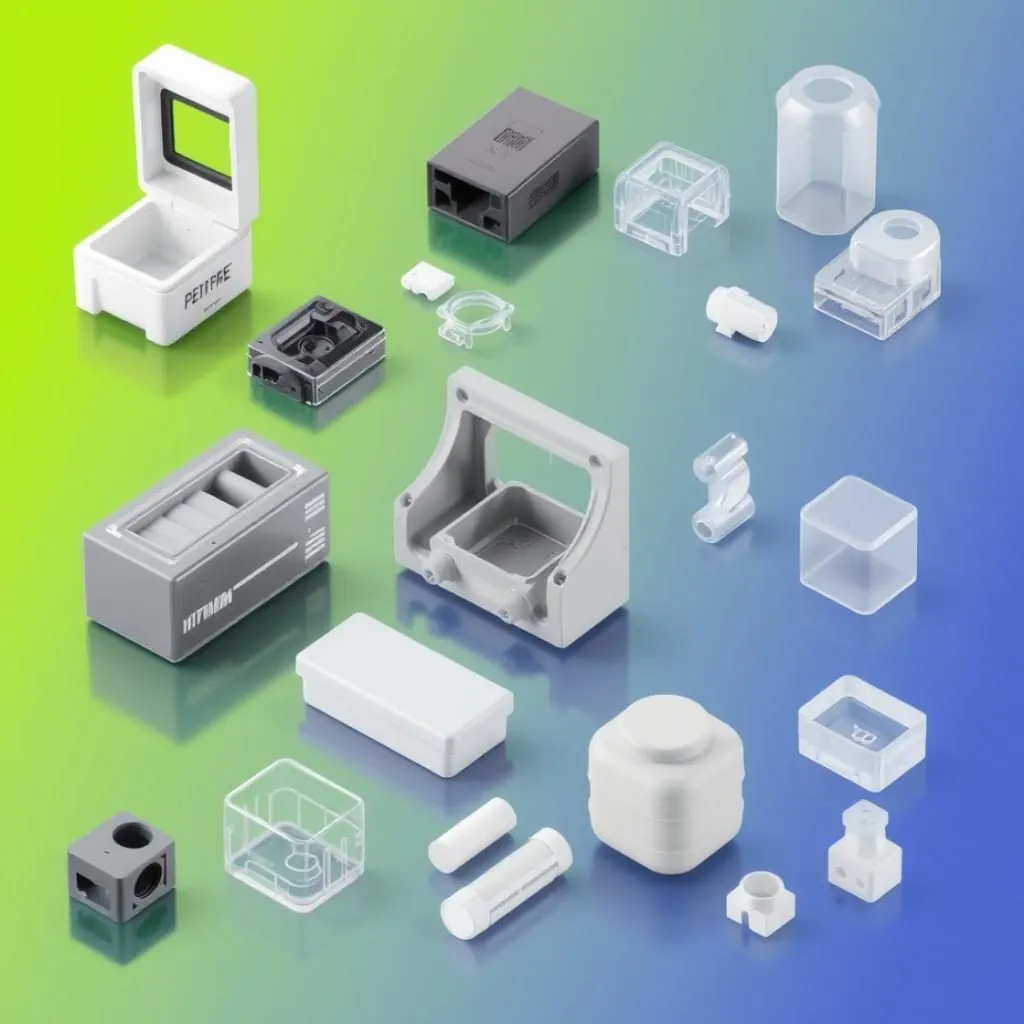 PET injection molded consumer and industrial products