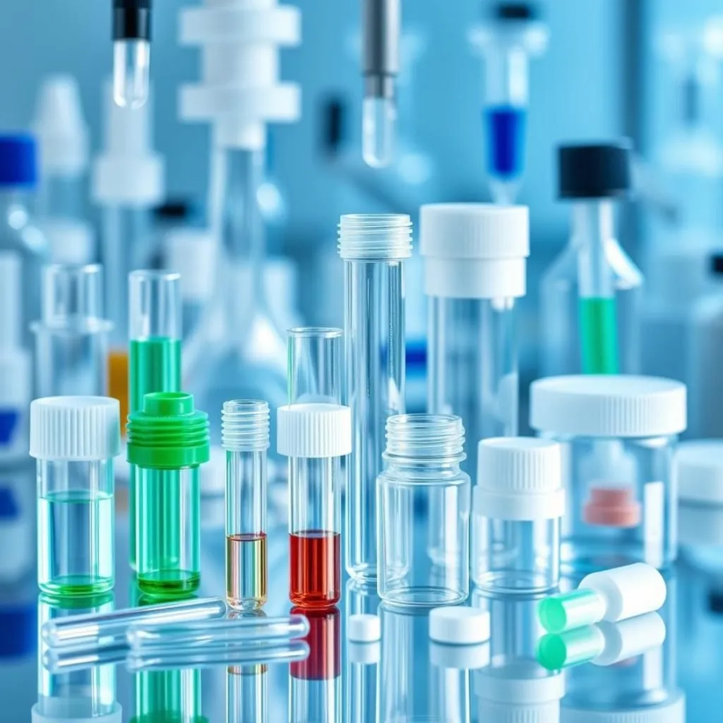 PET injection molded medical components