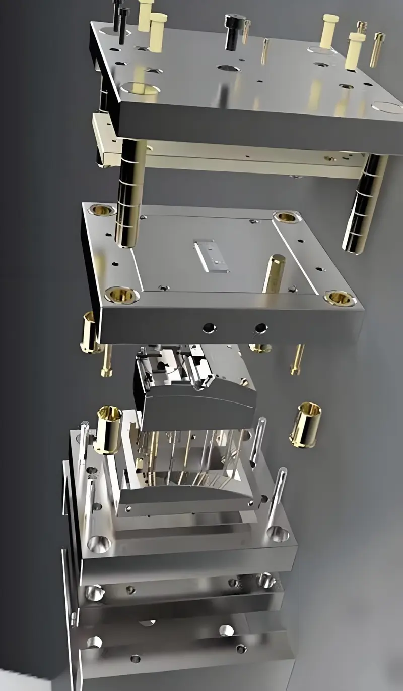 Parts and components of an injection mold