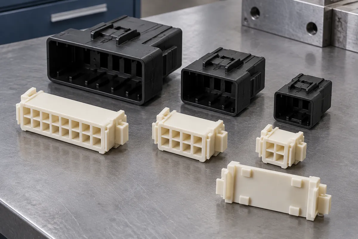 Underside locating surfaces of a molded terminal carrier