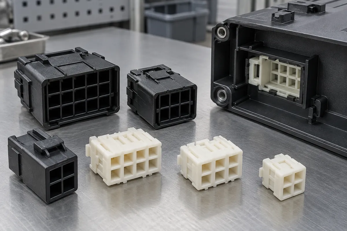 Empty terminal carrier beside an electronics enclosure