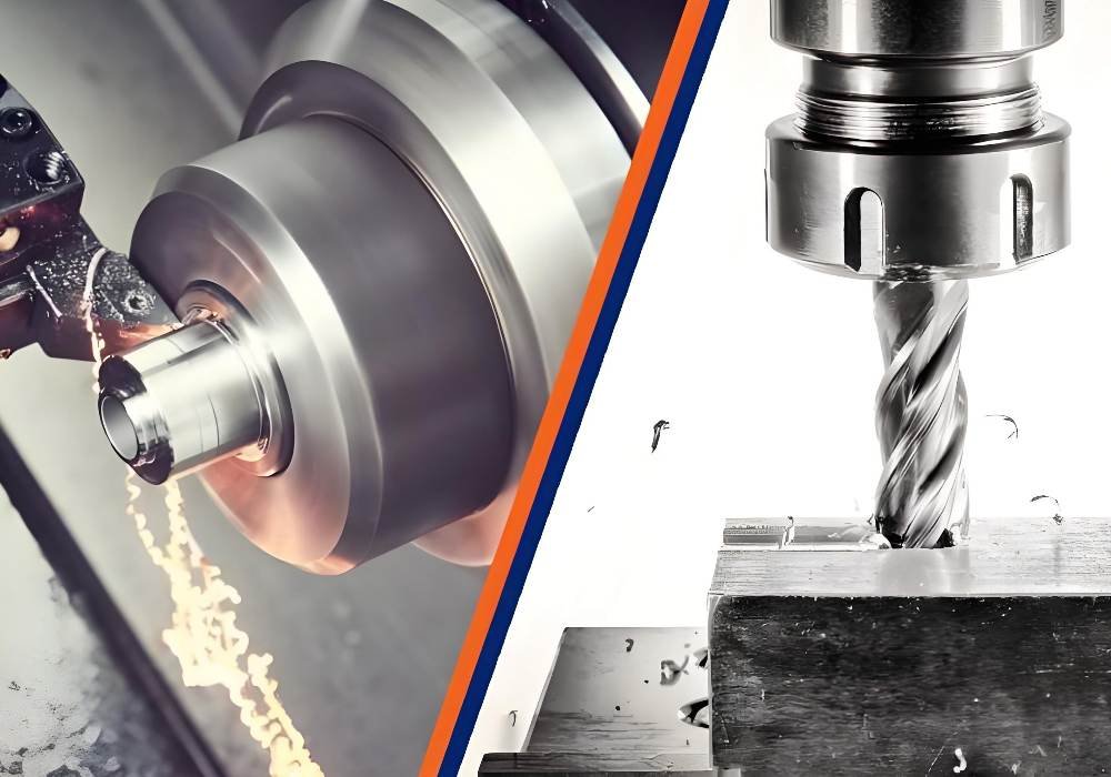 CNC Turning vs. Milling at a Glance