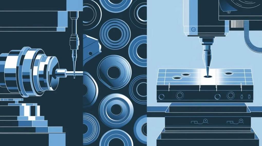Difference between CNC Turning and CNC Milling Processes