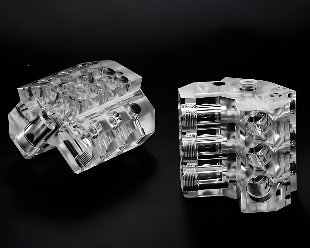 Acrylic (PMMA) CNC Machinined Part 1