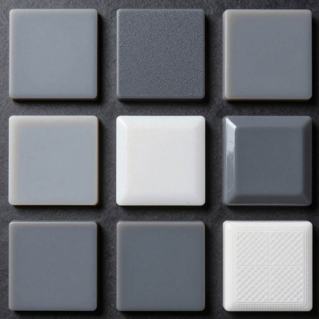 Various surface finishes available for HDPE injection molded parts