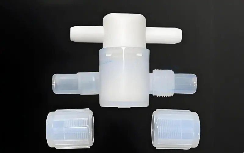 PTFE Injection Molded Fluid Handling Valve