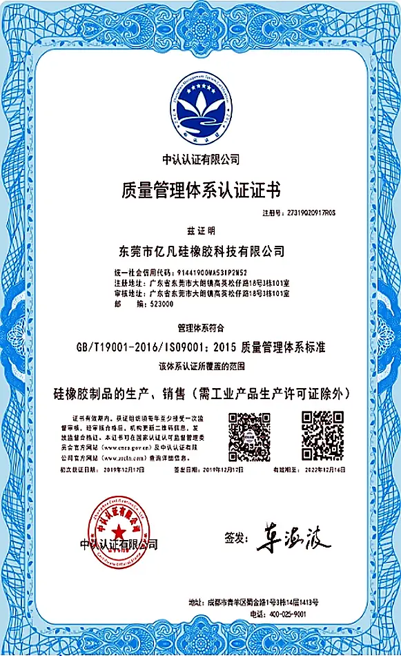 Fecision ISO 9001